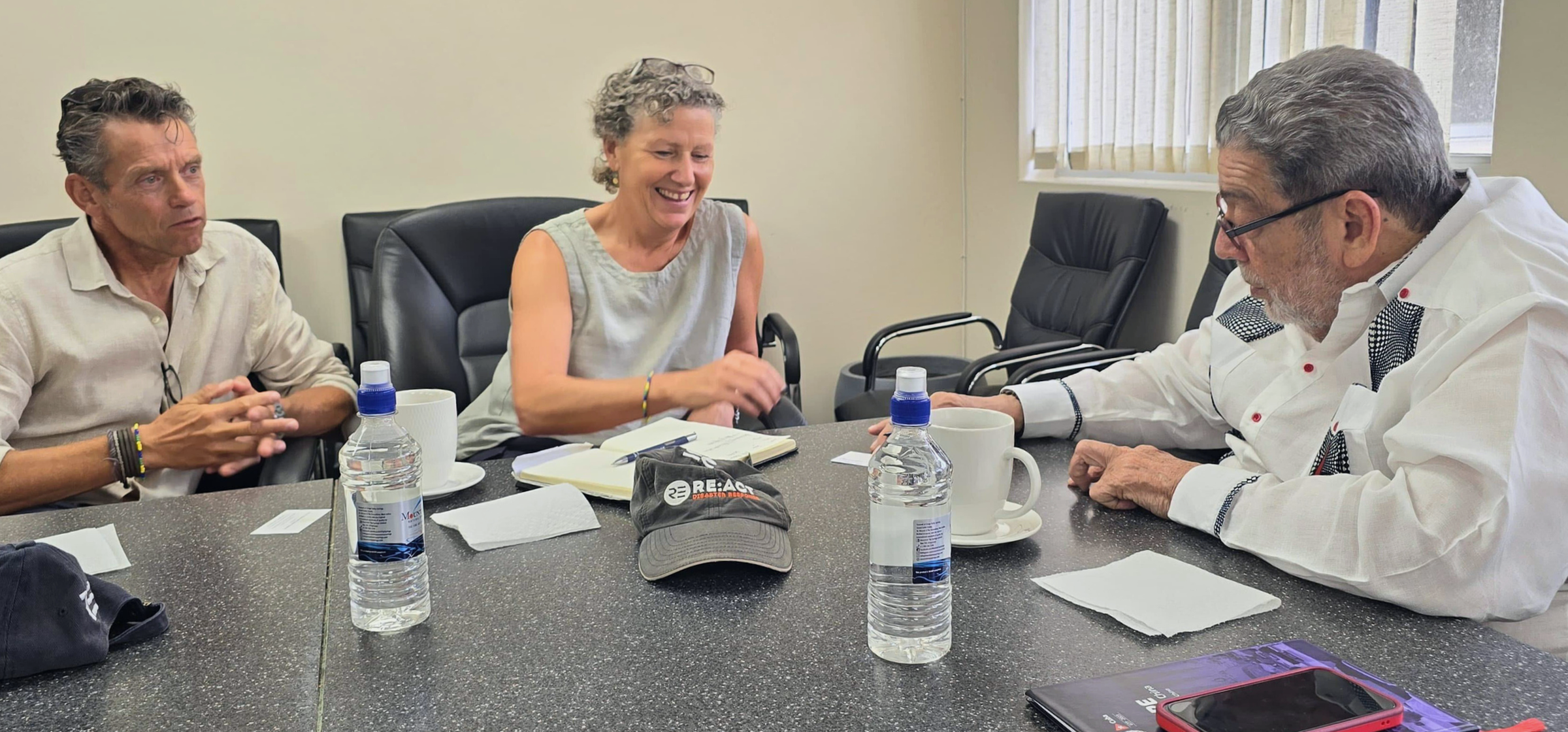 Responder David, Kirsten and Prime Minister Ralph Gonsalves - David Bullock.png