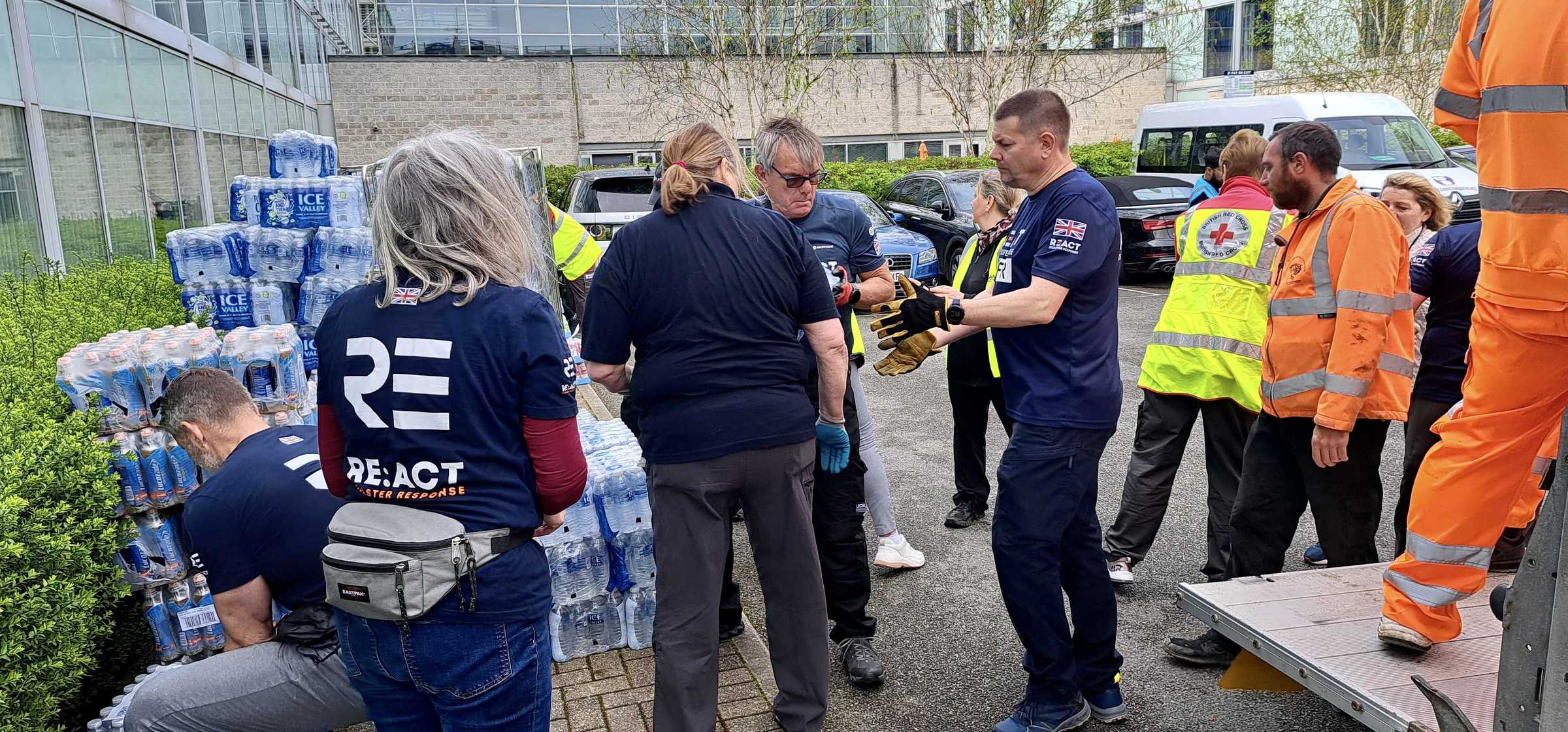 STN - Multi agency working to ensure supplies for arriving evacuees.jpeg